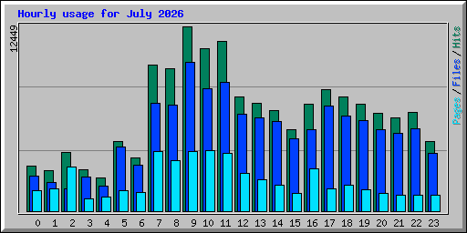 Hourly usage for July 2026